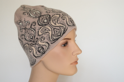 Шапка Vizio 1036 CY пудровая итальянская