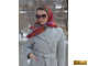 Платок из жаккардового шелка бордовый