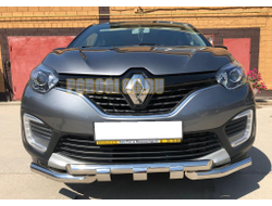 Защита переднего бампера G d60/60 для Renault Kaptur (2017-...)