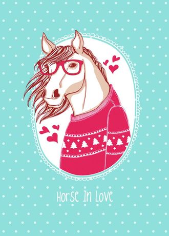 D0341 Horse in love