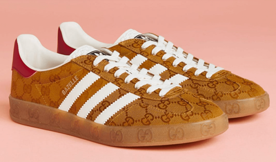 Adidas Gazelle Gucci (Бежевые) сбоку