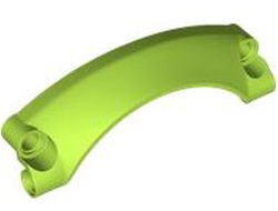 Technic, Panel Car Mudguard Arched #42 9 x 2 x 3 Rounded Top, Lime (2459 / 6454580)