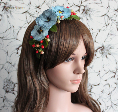 Ободок "Земляника для голубоглазки"