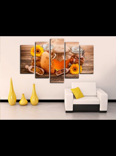 Модульная картина "Домашний мед"