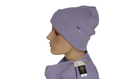 Сиреневая шапка и шарф Италия