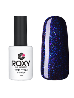 Топ без липкого слоя с шиммером - TOP COAT no wipe Т06 shine (10 ml)