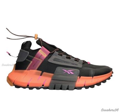 Reebok Zig Kinetica Edge Black/Orange Мужские (41-45)