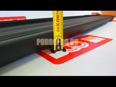 Пороги подножки "Luxe Black" 1700 мм для Mitsubishi OUTLANDER II 2005-2013