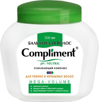 Compliment Бальзам для тонких волос MEGA-VOLUME 500мл