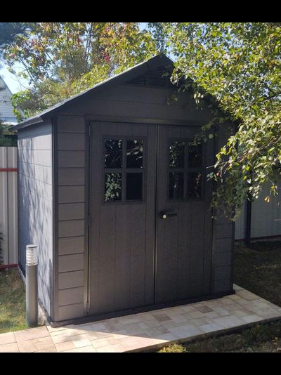 Сарай "Ньютон 757" (размеры 210 х 216 см), серый