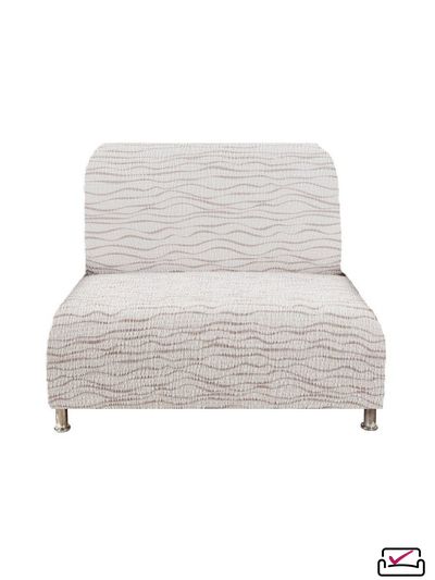 ЧЕХОЛ НА КРЕСЛО БЕЗ ПОДЛОКОТНИКОВ ТЕЛА РИДЖЕ МОЛОЧНЫЙ. ИТАЛИЯ