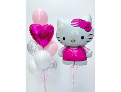 Сет  из шаров "Hello kitty"