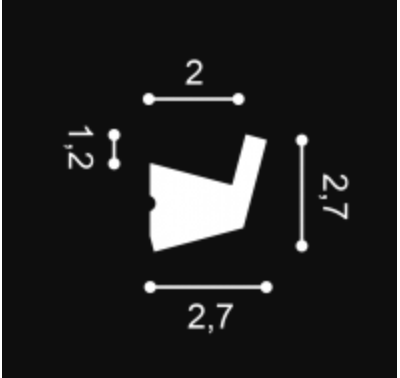 Карниз CX189 - 2,7*2,7*200см