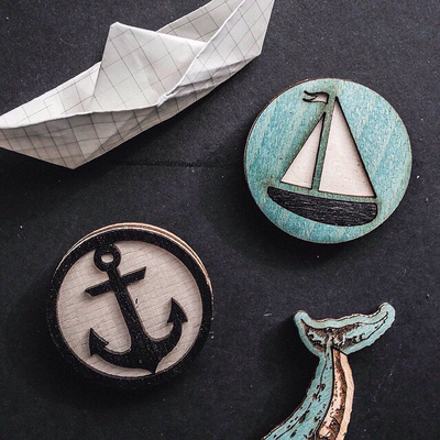 Значок Waf Waf Кораблик