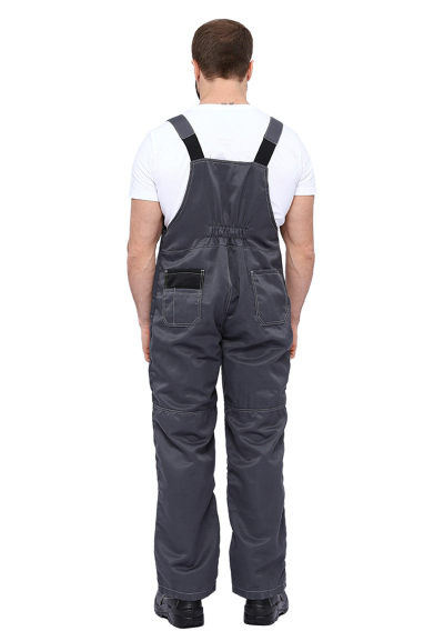 Костюм "РОЛЬФ" куртка/полукомб, цвет: Т.СЕРЫЙ/ЧЕРНЫЙ