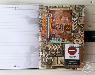 Ежедневник ручной работы "Гаражи"