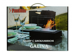 Набор с биокамином Galina, биотопливом (1.5л.), зажигалкой