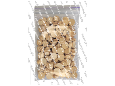 Заглушки на отверстие ø 10 (15/10 мм), берёза, плоская шляпка. Цена за упаковку 100 шт.