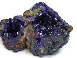 Азурит, Малахит, Азуромалахит, коллекционный образец, Китай (45*36*35 мм, 56 г) №25646