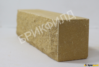 Имитация природного камня. Евростандарт "Дикий камень". Желтый. Кирпичный завод Брик Филд