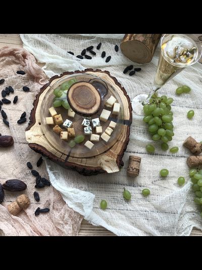 спил со стеклянным клошем S