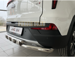 Защита заднего бампера двойная с перемычками d60/42 для JAC JS4 2022-
