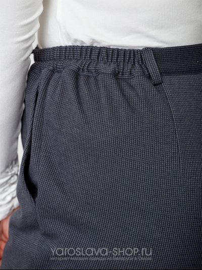 Брюки серые в полоску