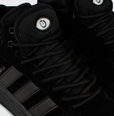 Adidas Campus With Fur Triple Black с мехом