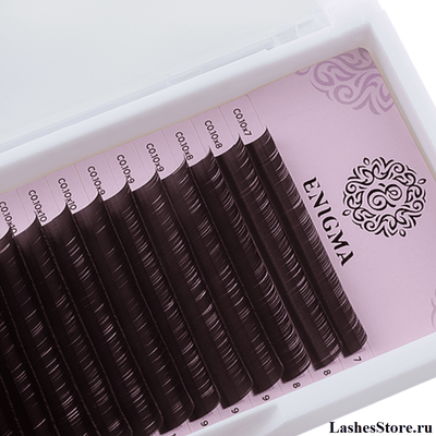 Ресницы коричневые ENIGMA «MOKKA» - Одна длина (16 линий)