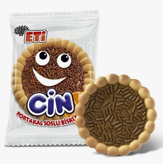 Печенье Eti Cin с апельсиновым мармеладом, 25гр