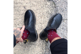 черные мужские ботинки на осень