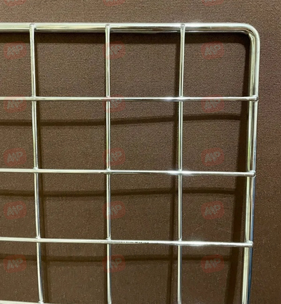 RD1500x400 Торговая решетка хромированная 1500x400 мм, 7x3 мм, 50x50 мм