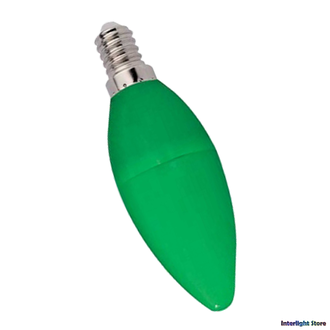 Ecola LED Color B37 6w Green E14