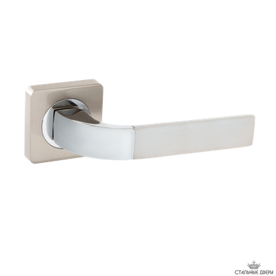 Ручка на квадратном основании VETTORE R06.170 SN/CP (Сатин/Хром)