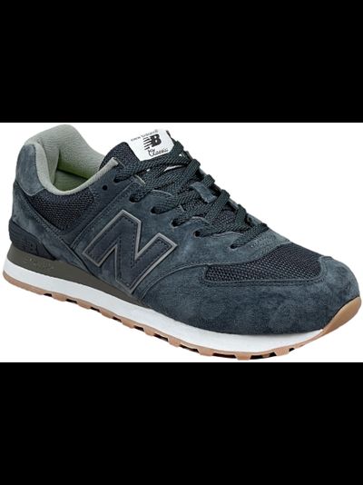 New Balance 574 Retro Metallic Patch Blue