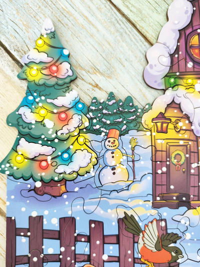 Фигурный пазл "Скоро Новый Год"