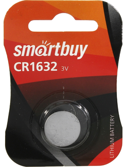 Батарейка CR1632 литиевая Smartbuy SBBL-1632-1B 3V 1 шт