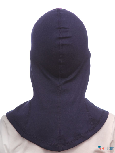 Шапка-шлем 23301-02 95%хлопок 5%лайкра, темно-синий 46-48