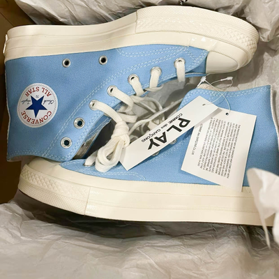 Фото в живую высокие Конверс Comme des Garcons 168300C