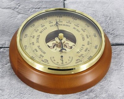 Барометр Утес БТКСН-16 шлифованное золото