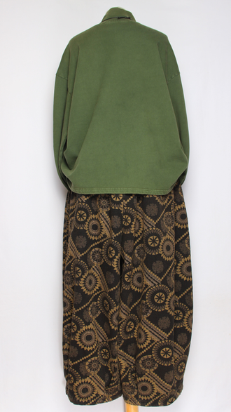 Джемпер вареный хлопок "Девушка" кофе, зеленый, черный до р.54