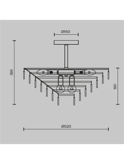 Потолочный светильник Mazzo, MOD130CL-11G