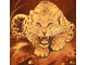Картина из янтарной крошки. Дальневосточный леопард.