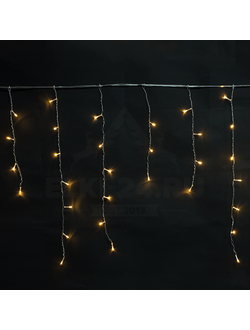 Гирлянда светодиодная Бахрома белый теплый свет