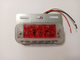 Габаритный фонарь SM светодиодный красный с линзой (с подсветкой вниз) 10Х4,5 см. 24V