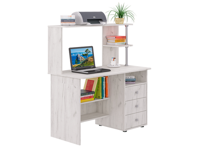 СК-6 рабочий стол с надстройкой Крафт светлый