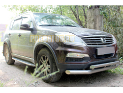 Защита радиатора Ssang Yong Rexton (III) 2012- black