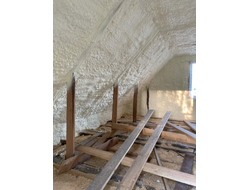 Утепление мансарды пенополиуретаном