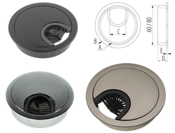 Заглушки кабель-канала круглые металлические