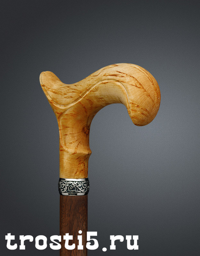 Эксклюзивная трость ручной работы из карельской берёзы "Карельская княжна"
